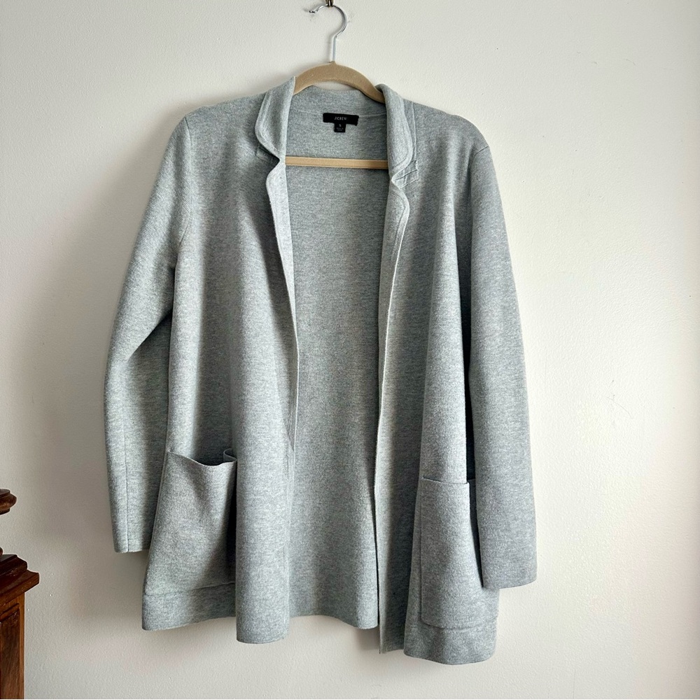 J. Crew • Eloise Sweater-Blazer in Heather Gray